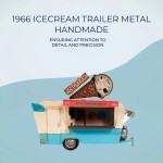 AR010 1966 Icecream Trailer Metal Handmade 